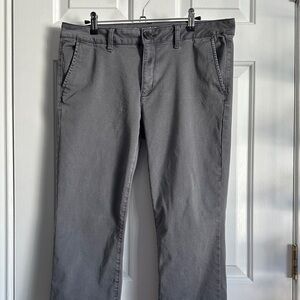 American Eagle Outfitters Women's Gray Skinny Pants - 14 SHORT